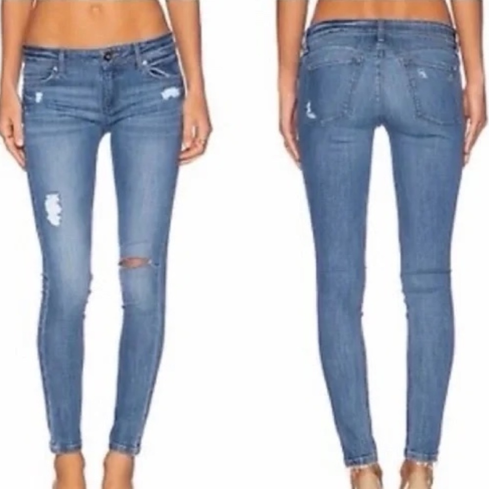 DL1961 Emma Distressed Skinny Leg Jeans in Remington Blue -Size 31